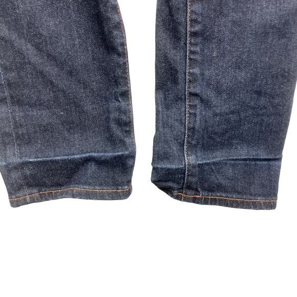 AG Adriano Goldschmied 27 The Stevie Slim Straight Navy jeans Pockets Hem Marks - Picture 9 of 10